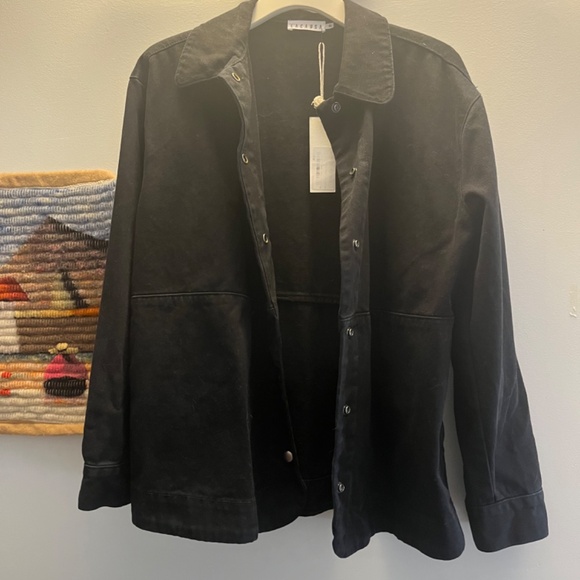 NWT Black LACAUSA denim jacket - XS - Picture 2 of 3